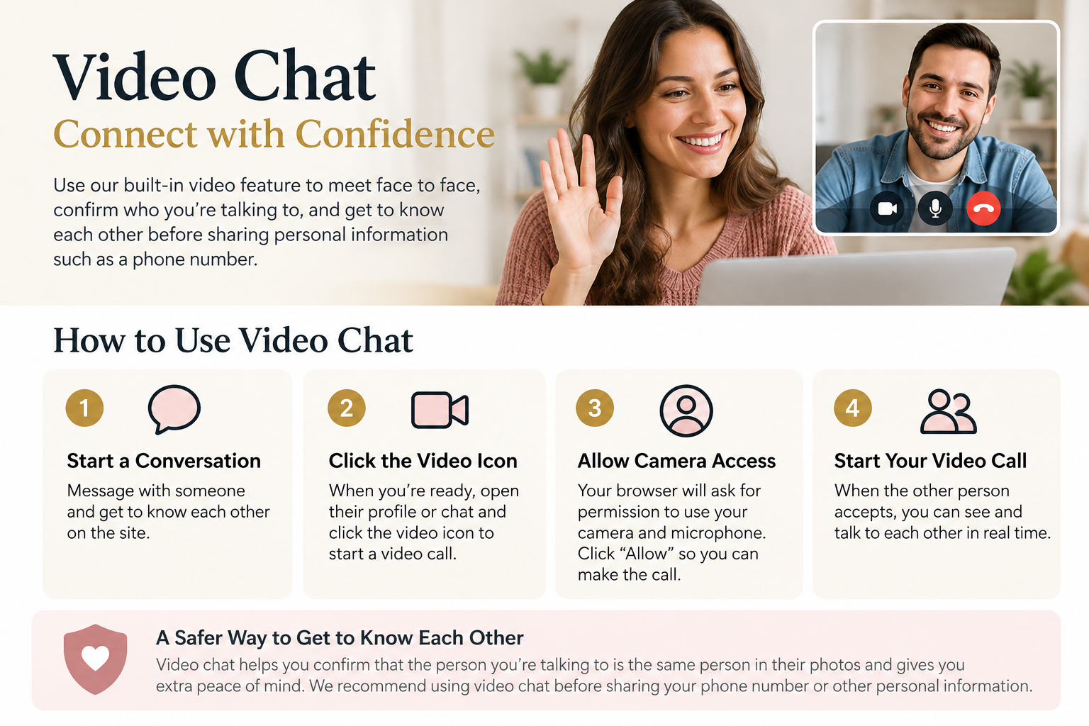 Video chat on AdventistDating.com