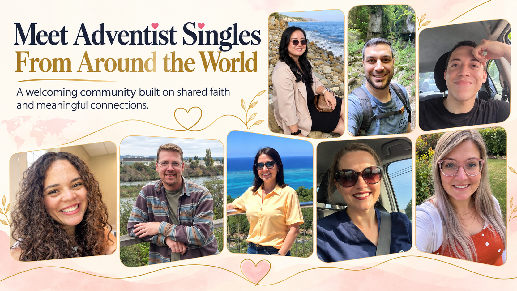 Meet Adventist singles from around the world - real members of AdventistDating.com